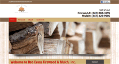 Desktop Screenshot of bobevansfirewoodandmulch.com