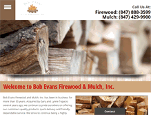 Tablet Screenshot of bobevansfirewoodandmulch.com